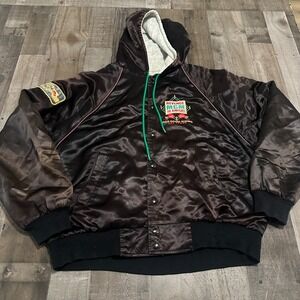 Revenge MGM The Rematches Grand Boxing Las Vegas Satin Black Jacket XL